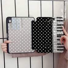 黑白波點鋼琴音符蕾絲印花平板保護殼，附筆槽，相容 iPad 10代 Smart Cover/11(A16 2025)/相容 Galaxy S9/S7/S10+/相容 /相容 - 彩色 - 查看 2