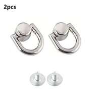 2pcs Metal D-Ring Bag Handle Chain Hook Side Clip Screw Rivet Handbag Shoulder Strap Connector Buckle DIY Handmade Accessories - 2pcs - View 11