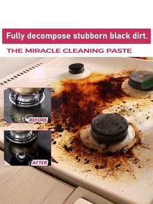 Stainless Steel Cleaning Paste, Pink Magic Oil Stain Cleaning Cream, Suitable For Stoves, Gas Ranges, Range Hoods, Pots And Pans, Kitchen Cleaning Rust Removal Magic Tool, Descaling Cleaning Cream, Kitchen Cleaning Supplies, Cleaning Tools, Suitable For Bathroom And Kitchen - Solid State - View 5