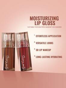 Pudaier 4-Piece Set Moisturizing Mirror Lip Gloss, Fresh Non-Greasy Texture, Long-Lasting Shiny Liquid Lipstick, Gift For Women - 4PCS SET - View 9