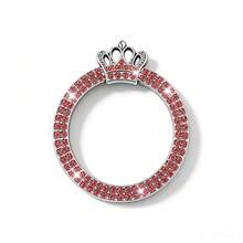 1pc Crown Shiny Car Engine Start/Stop Button Ring, Sparkling Crystal Crown Style Button Start Button Decorative Cover, Cute Car Interior Accessory, Suitable For Women - One-button Start Decorative Crown Style - View 14