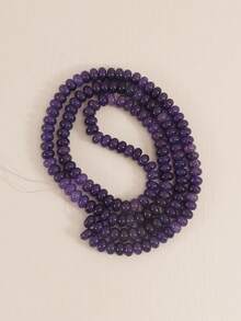 1 Strand Approx. 158pcs 5x8mm Glass Faux Natural Stone Cracked Effect Multicolor Round Beads Loose Beads For Jewelry Making DIY Necklace Bracelet Earrings Accessories Women Gift - DIY Bead Kit - View 10
