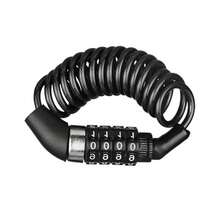 Portable Silver Waterproof Steel Cable Combination Lock, Anti-Theft For Bicycle, Motorcycle, Helmet - Multicolor - View 3