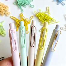 Pulpen Saku Cepat Kering dengan Klip Warna-warni, Pulpen Klik Tebal Berkualitas Tinggi yang Lucu, Cocok untuk Musim Kembali ke Sekolah dan Perlengkapan Kantor - beraneka warna - View 6