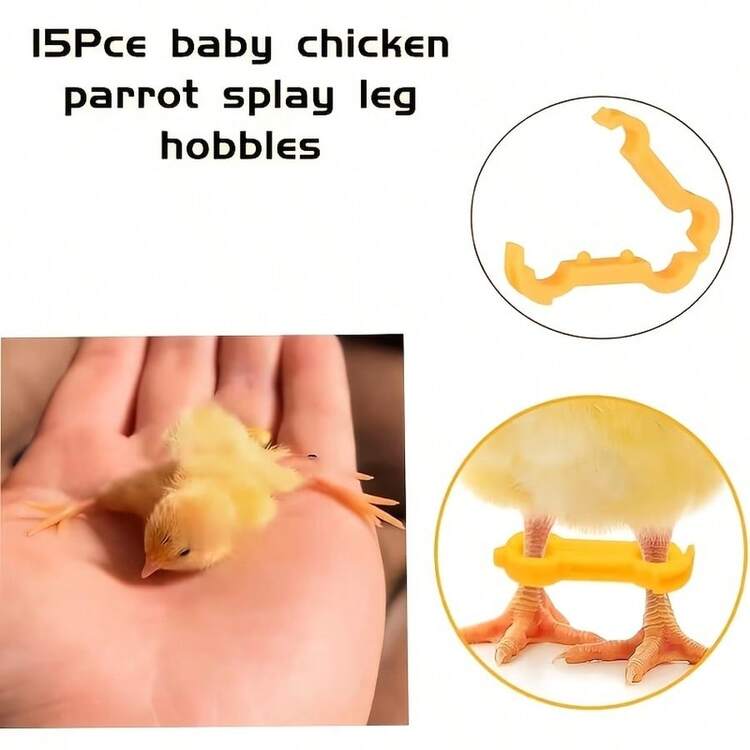 12pcs Poultry Chick Leg Correction Braces, Suitable For Chick, Duckling, Quail And Parrot Leg Splay Correction, Young Bird Leg Support, Small Bird Rehabilitation Foot Ring Accessories - 12 Items - View 9