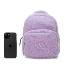 Adidas Plush Sporty Casual Fashion Versatile Backpack Women's Purple - Mauve Purple - View 3