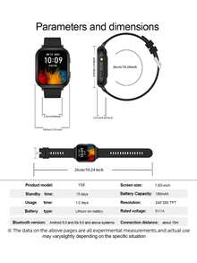 AQMWWG New Smart Watch, Wireless Call/Dialing, Multiple App Notifications, Music, Camera, Alarm, Flashlight Function, Customizable Wallpaper, Multiple Sports Modes, Daily Use And Holiday Gift, Birthday Gift. - View 6