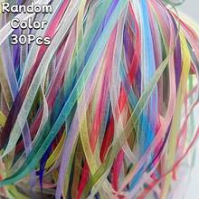 30 buah Pita Organza Lebar 6mm - Pita Chiffon Transparan, Untuk Kemasan, Buket Pernikahan dan Karangan Bunga Pesta, Bahan Kain Renda - Beraneka warna - View 9