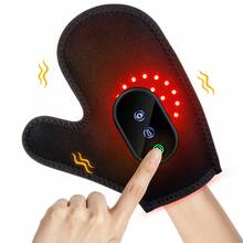 Hailicare Heated Gloves, Hand Vibration Massager, 3-Level Heat & Red Light Therapy, 2000mAh Rechargeable Hand Warmer, Suitable For Wrist, Finger Joints, Muscle Tension And Fatigue Relief, Full Coverage Relaxation, Perfect Gift - View 1