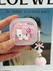 SANRIO 1pc Cute 3D Butterfly KT Cat Apple Earphone Case (2 Styles Randomly Sent) - Pink - View 2