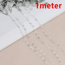 1m Fashion Heart-Shaped Hollow Copper Chain, Suitable For DIY Handmade Women's Necklace, Bracelet Jewelry Accessories - Chain - View 13