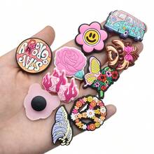 Random Series 10/30/50/100 Pcs DIY Shoe Charms, For Keychains, Sandals, Beach Bags, Etc., PVC Material, For Clogs, Etc. - Multicolor - View 4