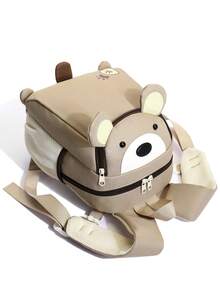 Nueva mochila con patrón de dibujos animados, adecuada como regalo para la temporada de vuelta a la escuela para niños y niñas - Caqui - Ver 5