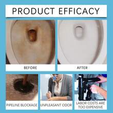 Toilet Bowl Cleaning Effervescent Tablets, Descaling Urine Stain Toilet Cleaner, Odor Remover - 固體 - 查看 2
