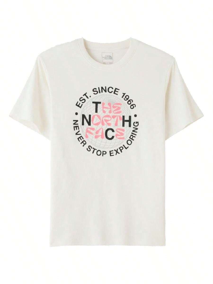 The North Face Men's & Women's Sports T-Shirt & Tank Top Short Sleeve T-Shirt 26 Summer New Beige Printed Crew Neck Casual Short Sleeve 8DEXQLI - Off White - View 1