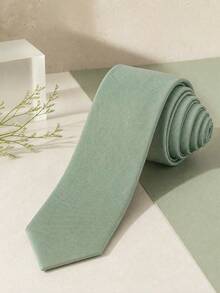 1 pieza Corbata verde menta, accesorio de moda para hombres - verde menta - Ver 2