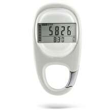 Pedometer 3D Walking Pedometer, Portable Sports Step Counter With Carabiner Clip - White - View 11