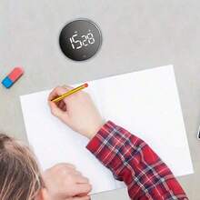 SOKANY Multifunctional Round Timer, Supports Countdown/Count Up, Powered By 3 AAA Batteries, Large LED Display, 3 Mute Modes, Rotatable, Magnetic, Compact. Suitable For Cooking, Baking, Classroom, Learning And Sports. - Silver - View 4