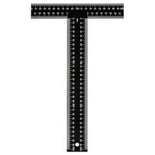 T Square Ruler - 12 Inch Metal T Ruler For Drafting, Architecture, Engineering And Art Precision Dual- Inch And MM - Tee Ruler, Ruler - As Pic - View 1