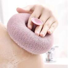 Bola Mandi dengan Perekat Hisap, Bahan PA, Bola Jala, Pijat dan Pembersih Kotoran, Mengelupas Kulit, Pembersih Mendalam untuk Wajah dan Tubuh, Cocok untuk Mandi dan SPA, Lembut dan Tidak Iritasi pada Kulit, Desain Perekat Hisap Mengurangi - A - View 1