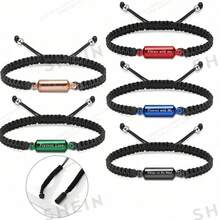 1pc Alloy Cylindrical Memorial Ashes Bracelet, Commemorative Jewelry For Loved Ones And Pets Hair/Ashes, Bar-Style Bangle - Multicolor - View 3
