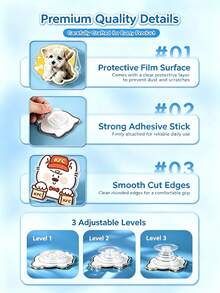 Custom Acrylic Phone Airbag Stand, DIY Photo Customized Back Sticker, Pet Star Cartoon Peripheral Customized Phone Support Bracket, 360° Rotating Telescopic Support Bracket, Fan Support Gift Couple Pet Customized - Multicolor - View 4