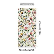 Ins French Vintage Bird & Rose Static Cling Window Film, Privacy Protection Sticker, No Glue, UV Protection, Sunshade & Heat Insulation, Bathroom Frosted Glass Sticker, Home Decor - Pastoral Bird Song Window Sticker - View 12