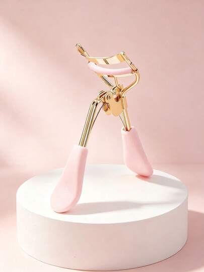 11pcs/5pcs/1pc Eyelash Tools, Gold Pink Handle Eyelash Curler And Replacement Rubber Pads, Makeup Tools, Portable Eyelash Curler, Travel, Home, Commercial Use, Vanity, Bedroom, Gift For Women, Holiday Gift
