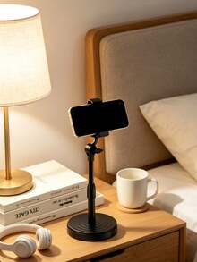 1pc/2pcsAdjustable Height Phone Stand, 360° Rotatable Desktop Phone Holder, Universal Cell Phone Mount For Live Streaming, Video Calls & Watching - Multicolor - View 1