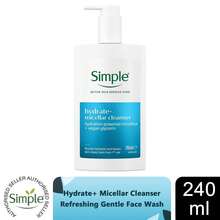 Simple Hydrate+ Micellar Facial Cleanser 240ml - Hydrating - View 1