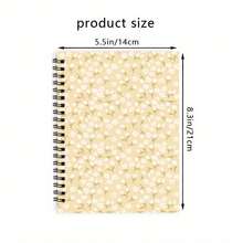 5pcs A5 Premium Spiral Notebook Set, Elegant Floral Pattern, Suitable For Daily Office, Ideal For Celebrations, Women's Stationery, Back To School Or Learning Supplies - 5PCS - View 3