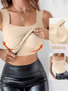 3pcs Seamless Base Layer Camisole Set, Slimming & Lifting Skin-Smoothing Undershirt With Removable Padded Cups - Multicolor - View 3