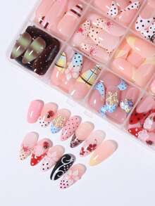 Press On False Nails - Multicolor - View 5