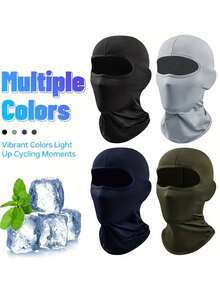 1/2pcs Unisex Balaclava Hat, Solid Color Breathable Ski Mask, Suitable For Cycling, Hiking, Climbing And Other Outdoor Activities - B - View 21