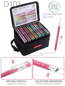 Set Pulpen Planner Kapasitas Besar Languo, Pulpen Gel Warna-warni, Pulpen Netral 0,6mm untuk Menggambar Siswa, Cocok untuk Mencatat, Menulis Sehari-hari, Menggambar Berlapis, Mewarnai Kartun Anime, dan Menggambar Tangan, Hadiah Sempurna untuk Siswa Laki-laki/Perempuan, Spidol Stabilo, Alat Tulis Penting untuk Kembali ke Sekolah - MultiWarna - View 5