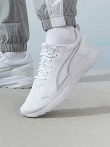 PUMA All-Day Active Comfortable Fabric Cushioned Non-Slip Durable Low-Top Casual Running Shoes Unisex White - White - View 1