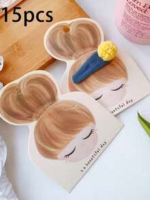 20pcs Hair Accessory Paper Cards, Hair Clip Paper Cards, Hair Accessory Packaging Paper Cards - Multicolor - View 15