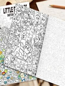 Stress Relief Doodle Book, Featuring Exquisite Doodle Patterns For You To Trace And Color, Designed To Provide A Creative Outlet For You, Whether You Are An Art Enthusiast Or Someone Looking For Ways To Relieve Stress - A - View 6