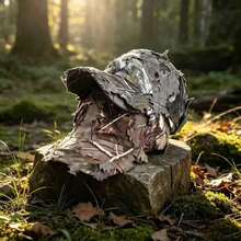 Camouflage Leaf Baseball Cap, 3D Realistic Leaf Hunting Hat, Suitable For Wildlife Photography And Camping - Multicolor - View 7