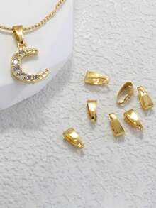10/20/30pcs Copper Plated 18K Gold Lobster Clasp With Anti-Oxidation Storage Bag, Used For Pendant Jewelry Open Clasp, DIY Bracelet, Necklace, Jewelry Accessories Materials-Christmas DIY Jewelry Accessories - Gold - View 2