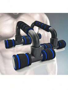 2pcs Unisex Anti-Slip Foam Push-Up Bars, Suitable For Gym, Sports, Home Workout, Ab Roller, Abdominal Roller - Multicolor - View 4