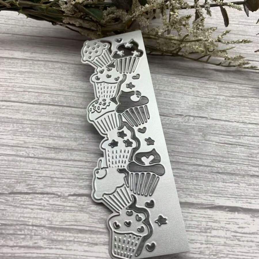 蛋糕切割模具，用于制作生日蛋糕卡片、DIY 剪纸装饰、剪贴簿压花蛋糕切割模具 - MC653 - 查看 1