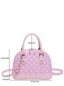 Bolso de mano vintage con diseño de concha, bolso de hombro perfecto y hermoso para mujer - Rosa - Ver 5