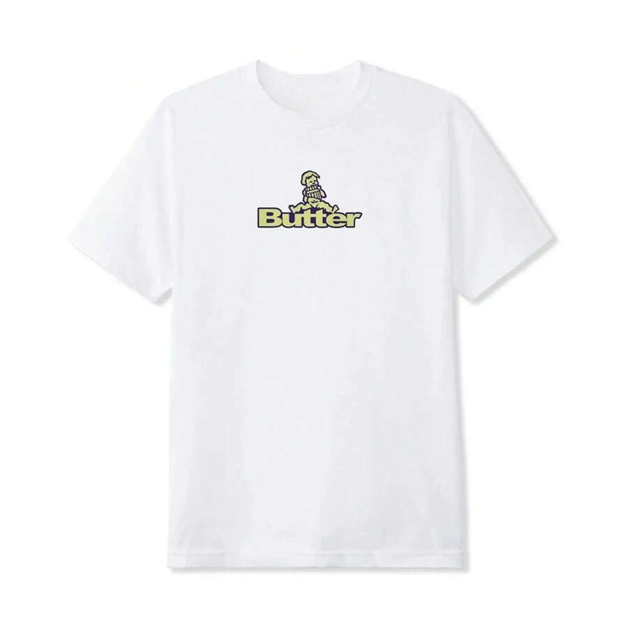 Butter Graphic Goods T Shirt Ladies T Shirt Y2k Men T Shirt - BJ34455-白色 - 查看 1