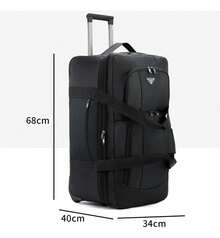 Rolling Travel Bags - Black - View 6