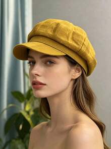 Women's Fashion Octagonal Beret | Knitted Craft | Polyester Material | Lightweight Non-Elastic | Suitable For All Seasons Universal Headwear - View 2