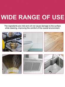 Stainless Steel Cleaning Paste, Pink Magic Oil Stain Cleaning Cream, Suitable For Stoves, Gas Ranges, Range Hoods, Pots And Pans, Kitchen Cleaning Rust Removal Magic Tool, Descaling Cleaning Cream, Kitchen Cleaning Supplies, Cleaning Tools, Suitable For Bathroom And Kitchen - Solid State - View 4