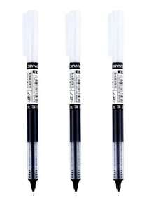 10/20 piezas Bolígrafos de tinta líquida, bolígrafos con tinta de firma de secado rápido, tinta negra/azul/redondo de 0,5 mm, esencial para la escuela/oficina, temporada de regreso a clases - Multicolor - Ver 8