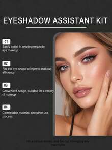 1pc/2pcs Eye Makeup Brush/Eyeshadow Auxiliary Tool - Quick Makeup Template/Eyeshadow Mold, Suitable For Beginners, Easily Create Eye Makeup Anytime Anywhere, Suitable As Gift Or Travel Essential - A - View 6