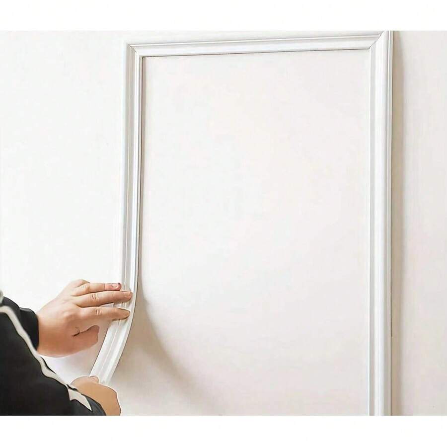 Self-Adhesive Wall Decorative Trim Set, 3D Pre-Molded Decorative Wall Panel Trim, Flexible Peel And Stick Wall Decorative Trim, Easy DIY Assembly, Suitable For Indoor Wall Background Decoration, Home Wall Renovation Border Decoration - Decorative Strips - View 1